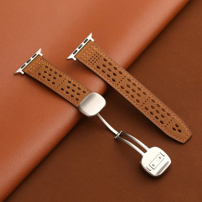 Aegis Bands - Magnetic Leather Watch Strap for Apple Watch 38–49mm