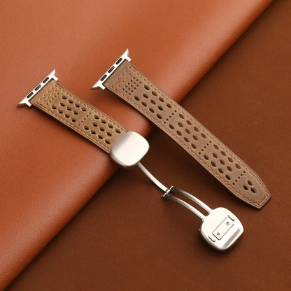 Aegis Bands - Magnetic Leather Watch Strap for Apple Watch 38–49mm
