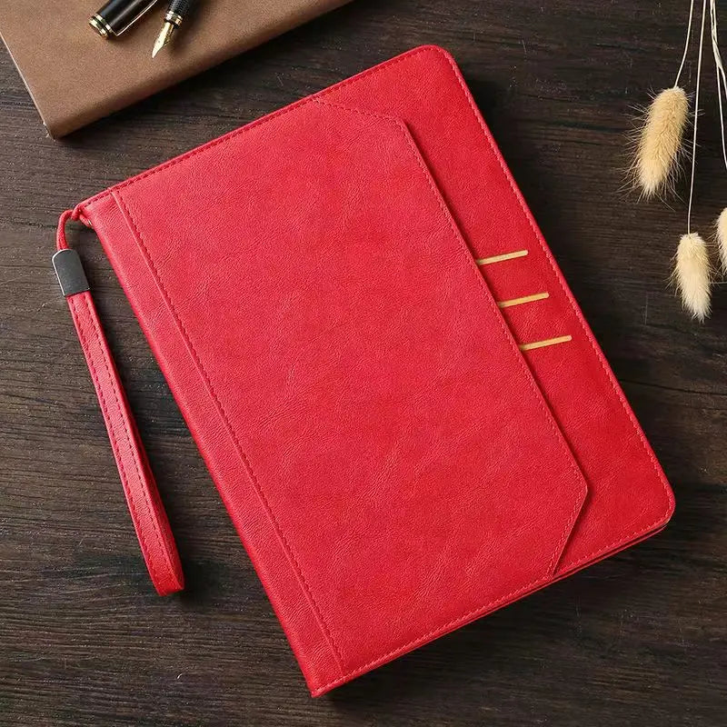 Kickstand Flip Leather Shockproof iPad Case With Pen Slot