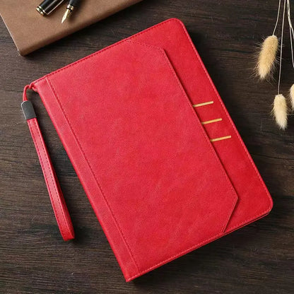 Kickstand Flip Leather Shockproof iPad Case With Pen Slot