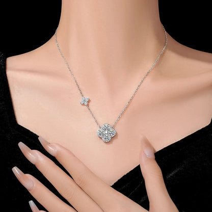 925 Silver Clover Lucky Necklace