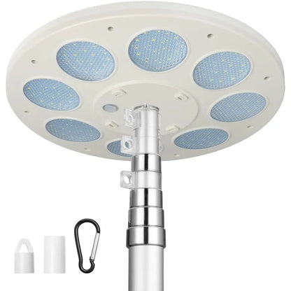 ShineBright - 136 LED Solar Flag Pole Light Outdoor Waterproof