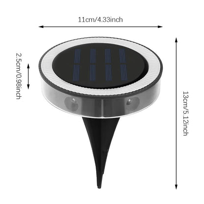 ShineGlow Solar LED Ground Lights for Outdoor Pathways & Garden Decor