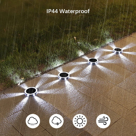 ShineGlow Solar LED Ground Lights for Outdoor Pathways & Garden Decor