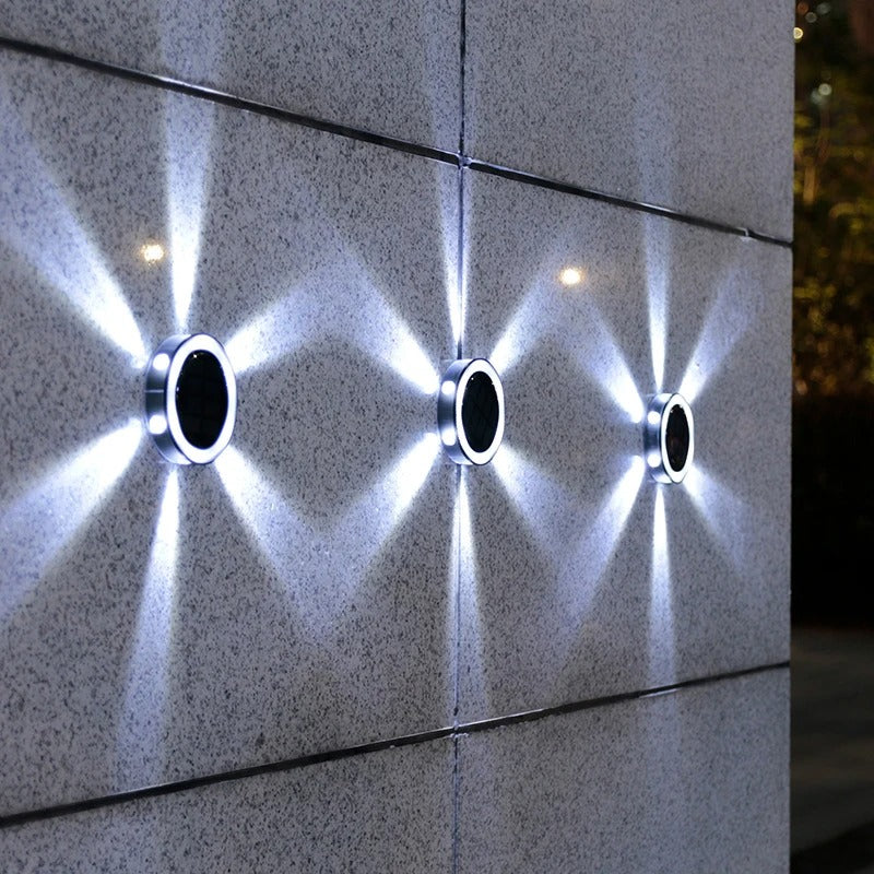 ShineGlow Solar LED Ground Lights for Outdoor Pathways & Garden Decor