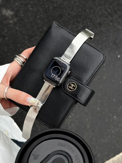ElegancePro - Glossy Slim Stainless Steel Band for Apple Watch Ultra & Series 4–11