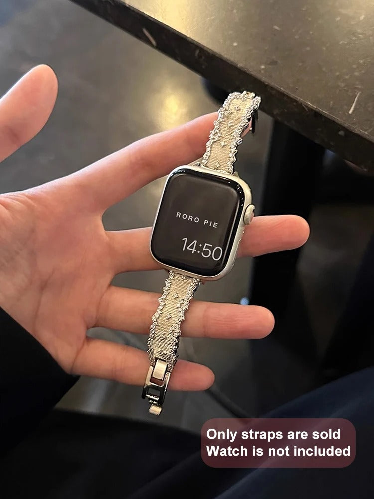 NovaLux - Glitter Diamond Metal Band for Apple Watch Ultra & Series 4–11