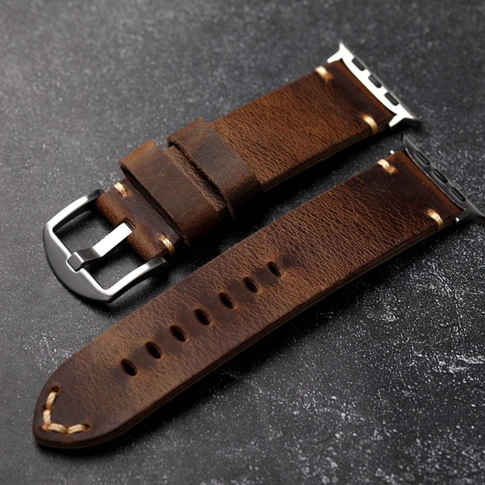Italiano - Italian Genuine Leather Strap for Apple Watch Ultra 2 & Series 9