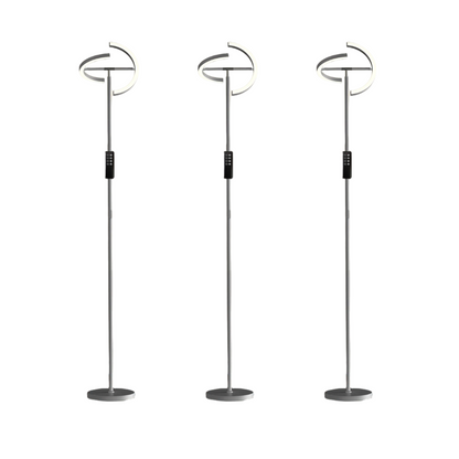 Modern 69" LED Floor Lamp with Remote, 330° Rotatable Torchiere, Dimmable & Adjustable Brightness