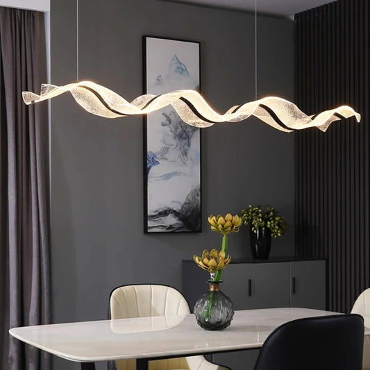 SleekLux Contemporary LED Pendant Lighting for Dining Room & Home Decor