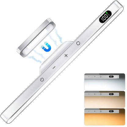 Smart Motion Sensor 120 LED Under Cabinet Light Bar - Rechargeable Magnetic Stick-On Touch Lamp for Kitchen, Closet, Desk & Bedside