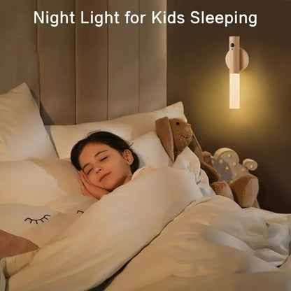 Smart Motion Sensor Magnetic LED Night Light, Rechargeable Portable Wall Lamp for Hallway, Wardrobe