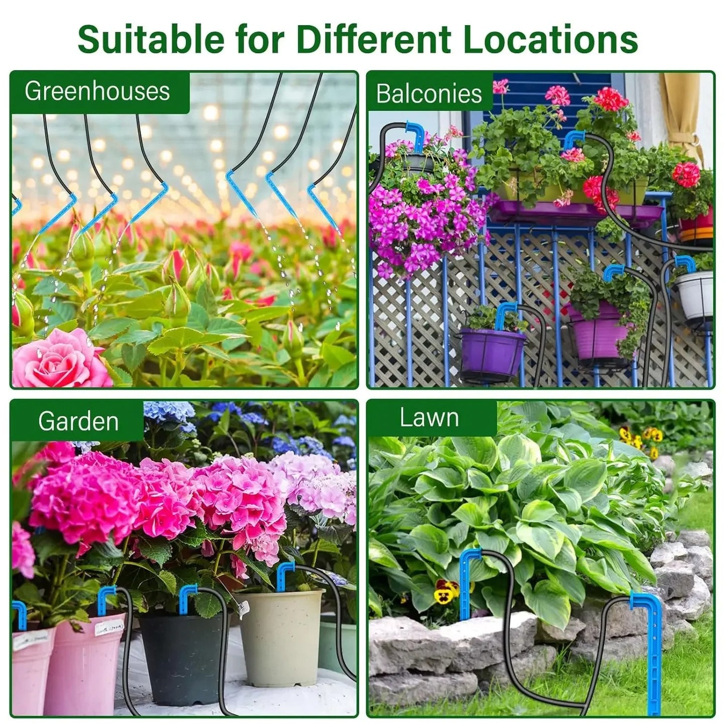 Smart Solar Drip Irrigation System - Automatic Self-Watering Kit for Garden, Potted Plants, & Outdoor Use