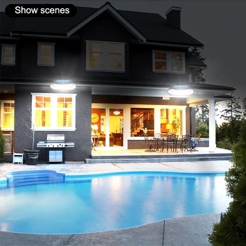 SmartSun 158-LED Solar Motion Sensor Outdoor Light - IP65 Waterproof Wall Lamp
