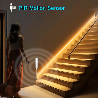 SolaBrite Battery-Powered Motion Sensor LED Strip Light