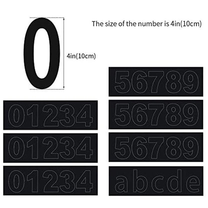 Solar House Number Plaque Light - Customizable, Waterproof LED Address Sign Wall Light for Outdoor Gate, Door