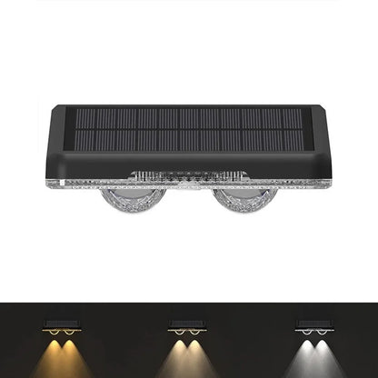Solar Lights for Fences & Decks - RGB LED Outdoor Waterproof Lights