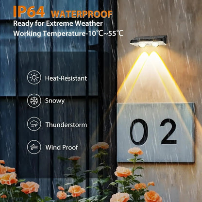 Solar Lights for Fences & Decks - RGB LED Outdoor Waterproof Lights