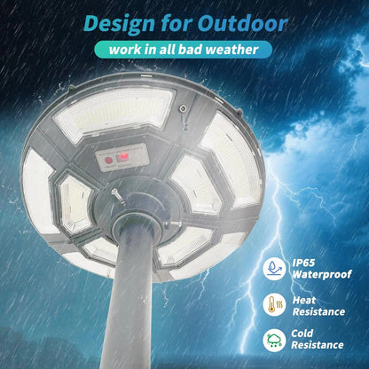 Solarix - 78'' Solar Lamp Post with Motion Sensor