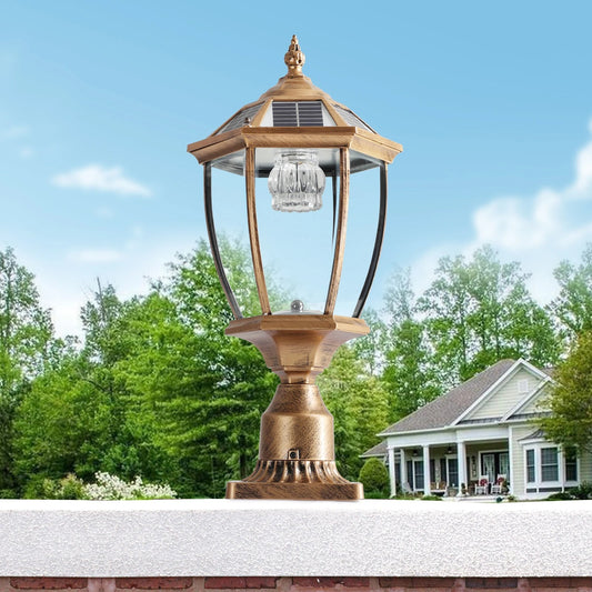 Soluna - Vintage Solar LED Post Light - Waterproof Outdoor Lamp