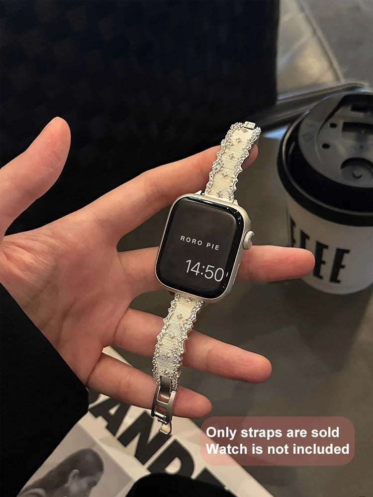 NovaLux - Glitter Diamond Metal Band for Apple Watch Ultra & Series 4–11