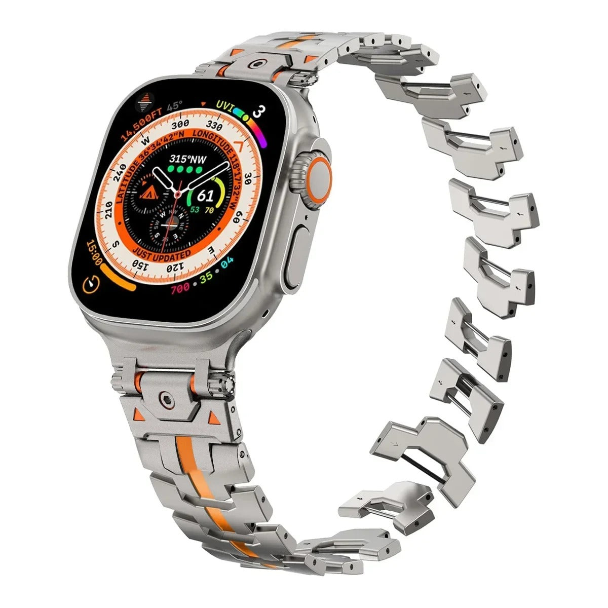 Steelux - Stainless Steel Watch Strap for Apple Watch (42–49mm)