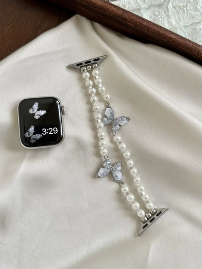 OpulentEra - Luxury Diamond Pearl Band for Apple Watch Ultra & Series 4–11