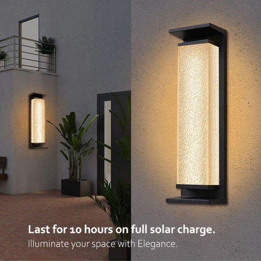 SunBeam Outdoor Solar Wall Light - Waterproof and Motion-Sensing