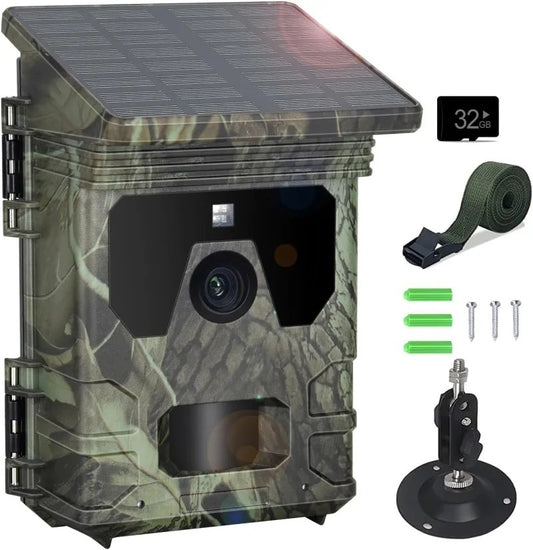 SunSight Solar 4K Trail Camera with 50MP Night Vision & Motion Detection