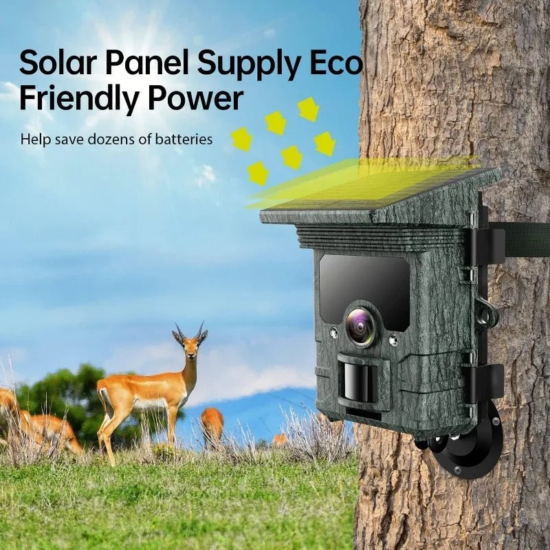 SunSight Solar 4K Trail Camera with 50MP Night Vision & Motion Detection