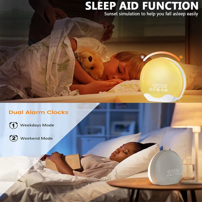 Sonnenaufgangswecker & Wecklicht - Weißes Rauschgerät für Tiefschläfer