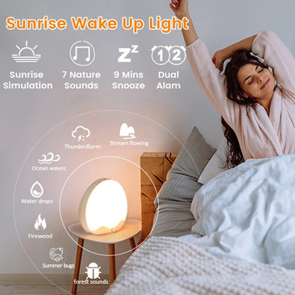 Sonnenaufgangswecker & Wecklicht - Weißes Rauschgerät für Tiefschläfer