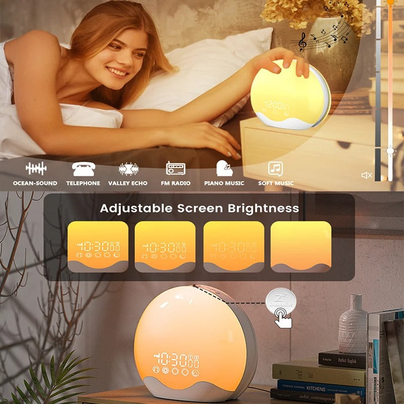 Sonnenaufgangswecker & Wecklicht - Weißes Rauschgerät für Tiefschläfer