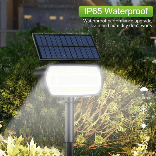 Bright 136 LEDs Solar Spot Lights