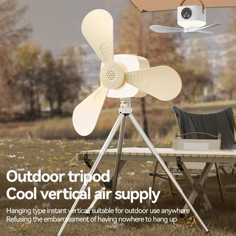SwiftBreeze - Portable LED Ceiling Fan with Remote Control