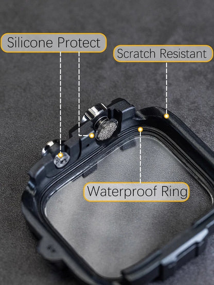 ToughCase - Armor Metal Case with Strap for Apple Watch Series 5–9