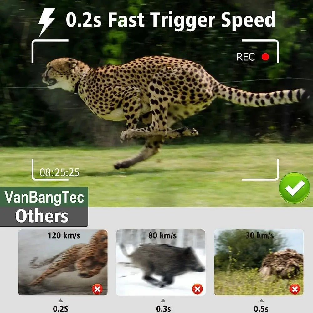 TrailVue - 4K HD 50MP Wildlife Trail Camera with Night Vision