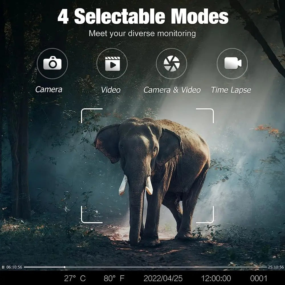 TrailVue - 4K HD 50MP Wildlife Trail Camera with Night Vision