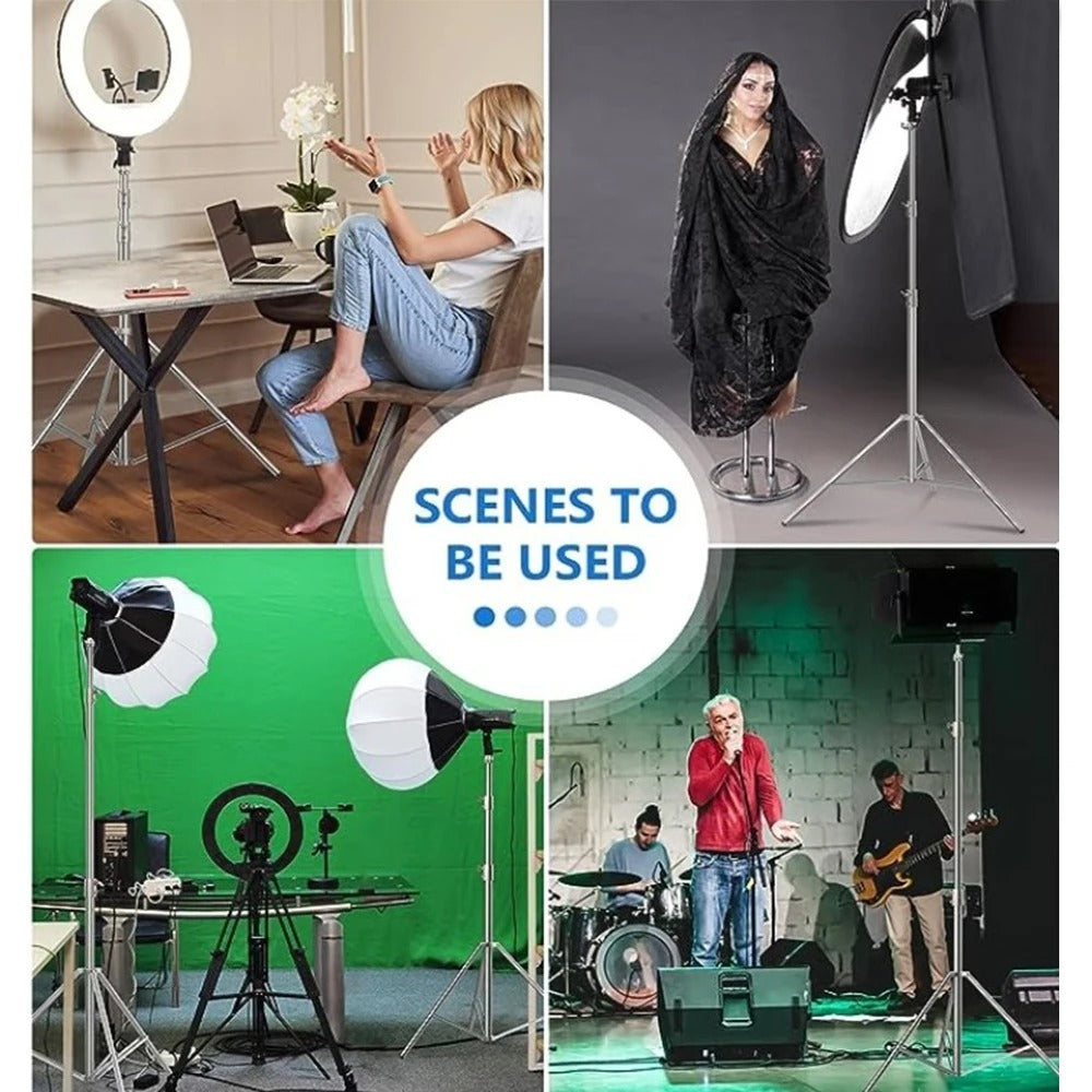 TripodTech - 110 Inches Heavy-Duty Aluminum Alloy Tripod Stand for Camera & Ring Light