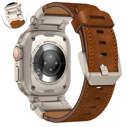 UrbanBand - Luxury Leather Strap for Apple Watch Ultra & Series 4–9