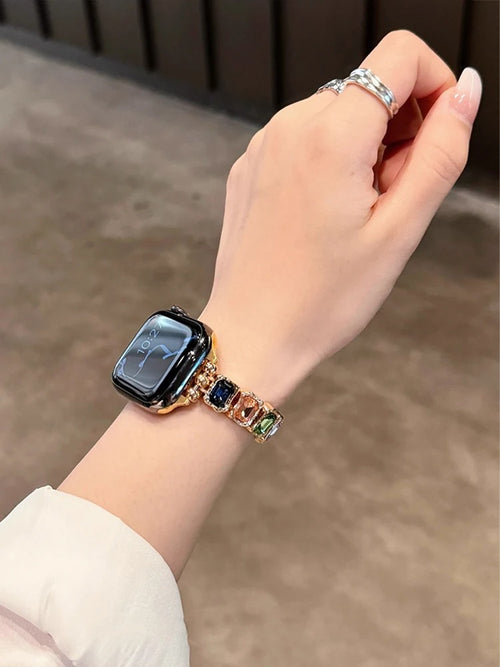 VelaFit - Elastic Diamond Metal Band for Apple Watch Ultra & Series 4–11
