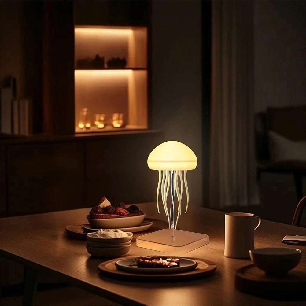VividGlow - Jellyfish LED Night Light with Voice Control & RGB Colors
