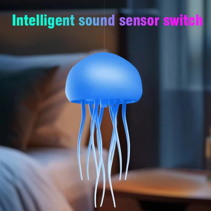 VividGlow - Jellyfish LED Night Light with Voice Control & RGB Colors