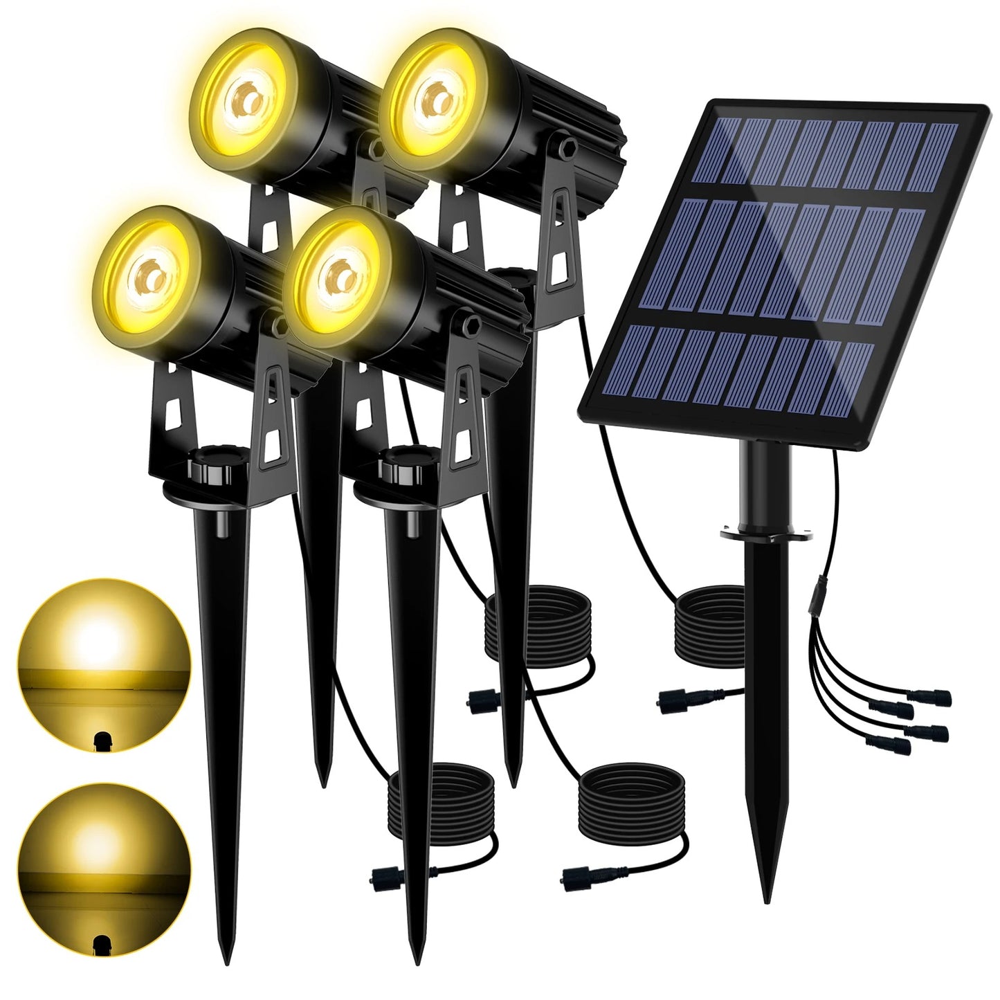 EverBright RGB Solar Garden Spotlight - Waterproof Outdoor & Landscape Light