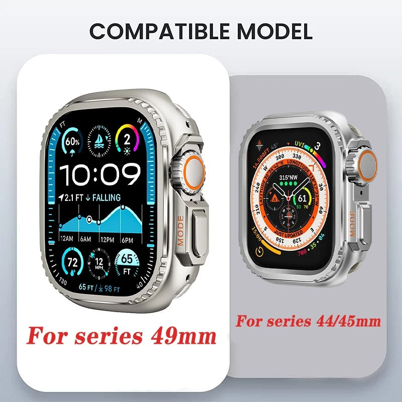 SleekArmor - Apple Watch Case & Stainless Steel Band for 42-49mm