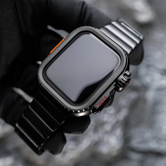SleekArmor - Apple Watch Case & Stainless Steel Band for 42-49mm