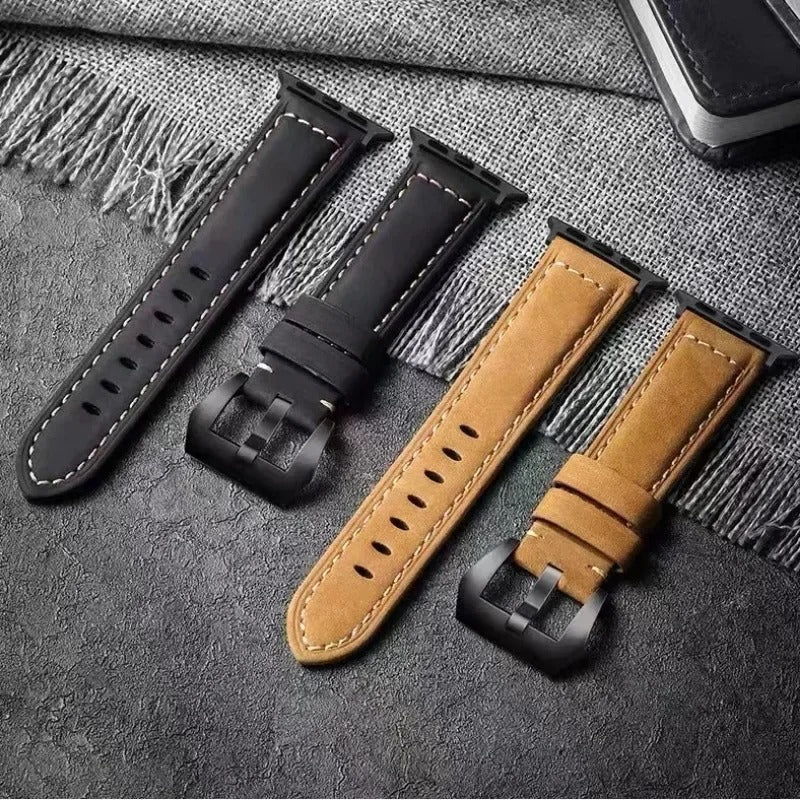 WatchLux - Premium Leather Strap for Apple Watch