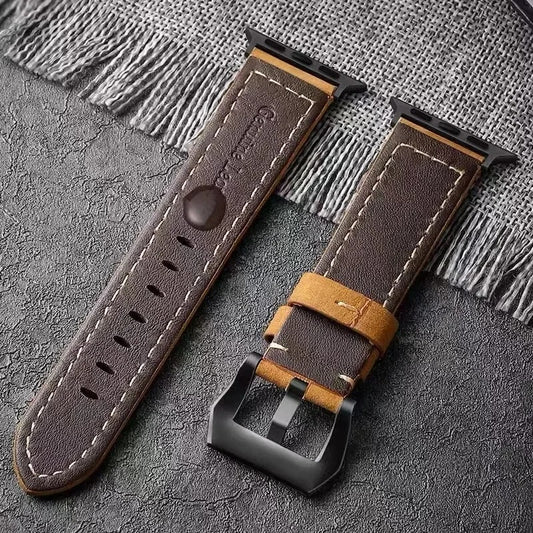WatchLux - Premium Leather Strap for Apple Watch