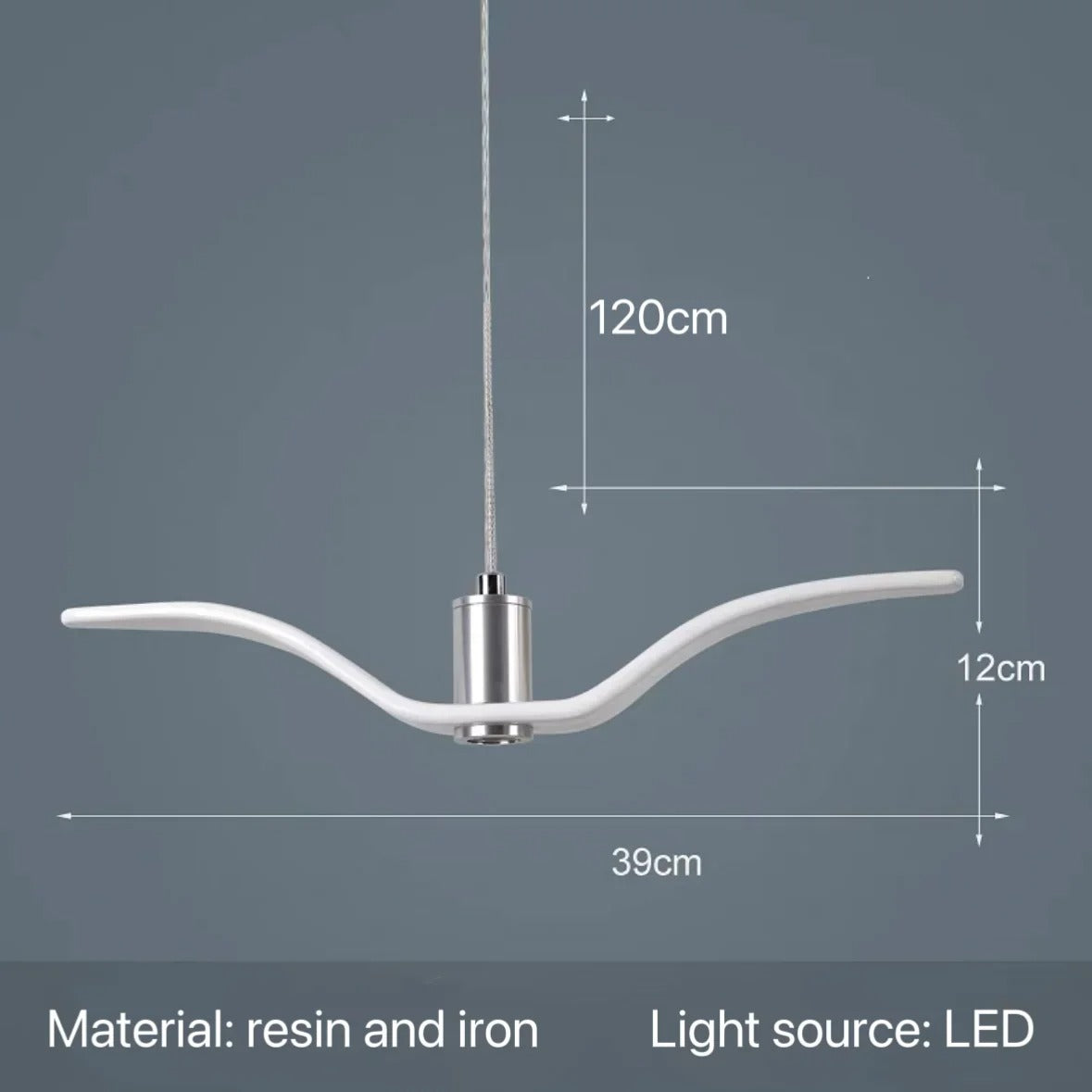 LuxeLife - Nordic Modern Seagull LED Pendant Light