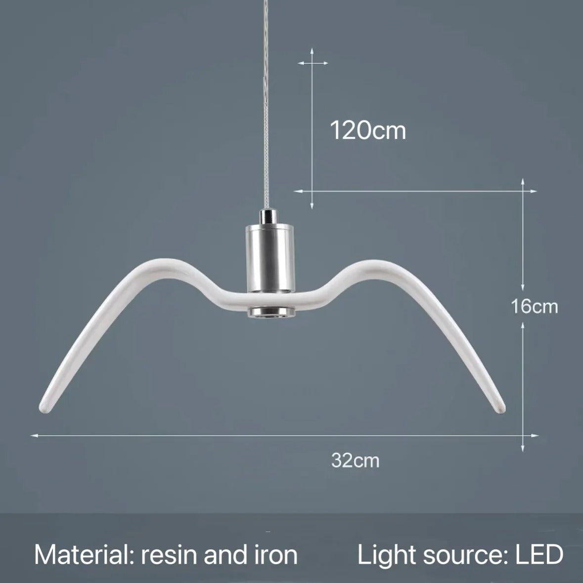 LuxeLife - Nordic Modern Seagull LED Pendant Light